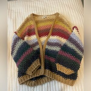 chunky colorful cardigan